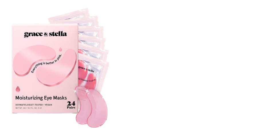 Grace & Stella Under Eye mask patches, worn sometimes during my Matcha Girl Slow Morning Routine