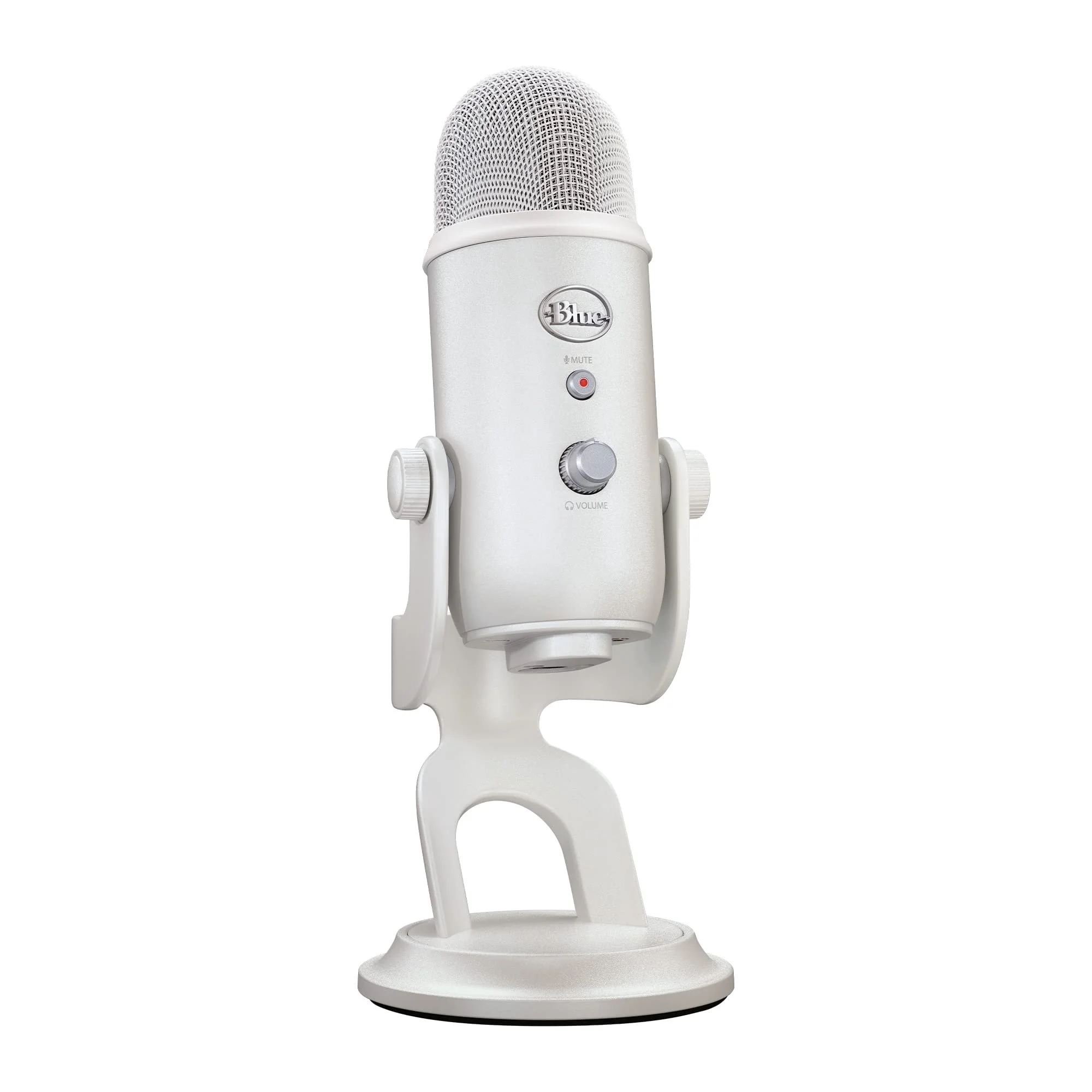 Aesthetic white blue yeti microphone for 'My Cosy Home Office Setup - Aesthetic Desk Finds for the Work From Home Girlie'