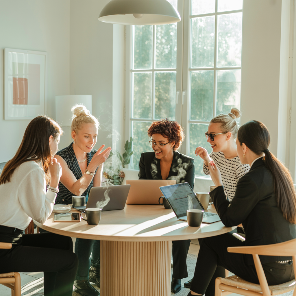 CEO Aesthetic and digital marketing aesthetic image of members of the social search club Pinterest marketing membership. They are modern & stylish ceo's who makes passive income through Pinterest.