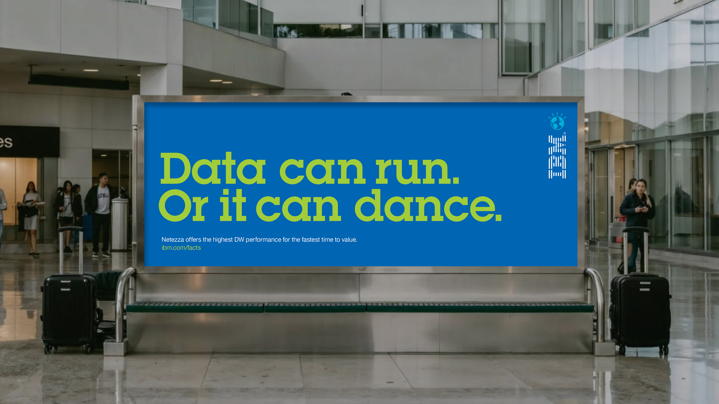  IBM’s vibrant and optimistic Smarter World color palette was used to contrast Oracle’s alarmist red and black. 