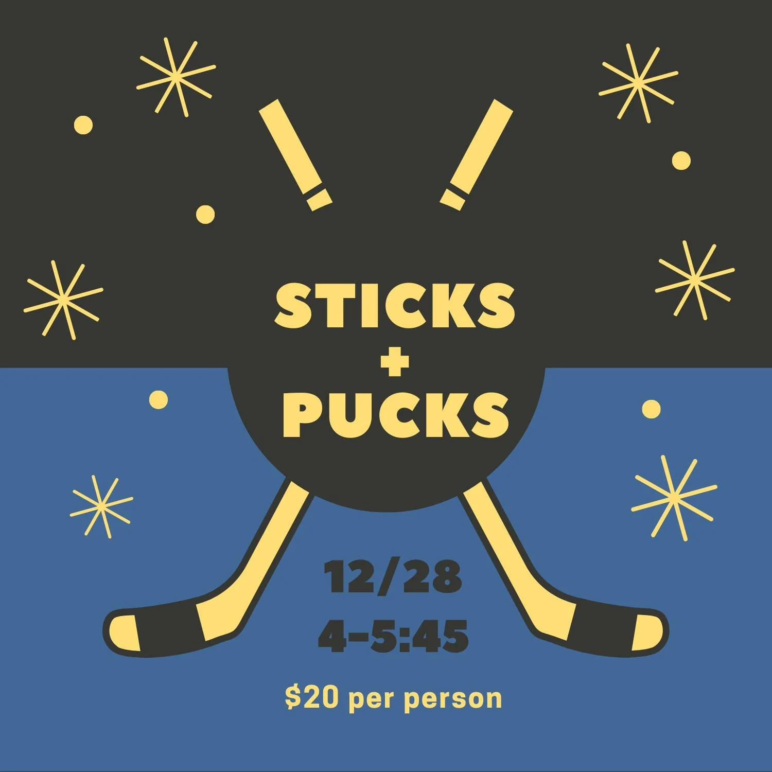 Don't miss Sticks and Pucks tomorrow from 4-5:45 pm!

#sticksandpucks #hockey #thegardenicearena #stevensvillemi #stjosephmi #winterfun