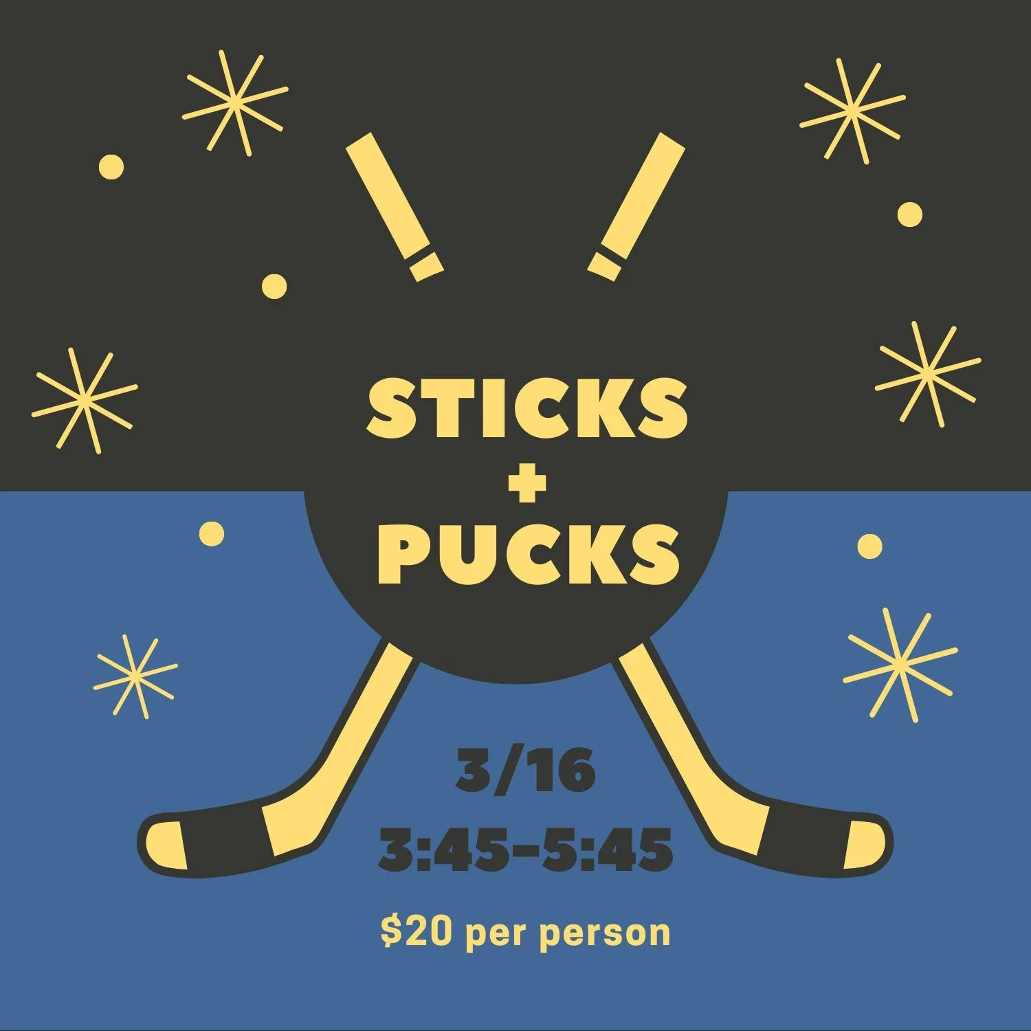 Don't miss #sticksandpucks tomorrow at 3:45! 

 #thegardenicearena #hockey #stickandpuck