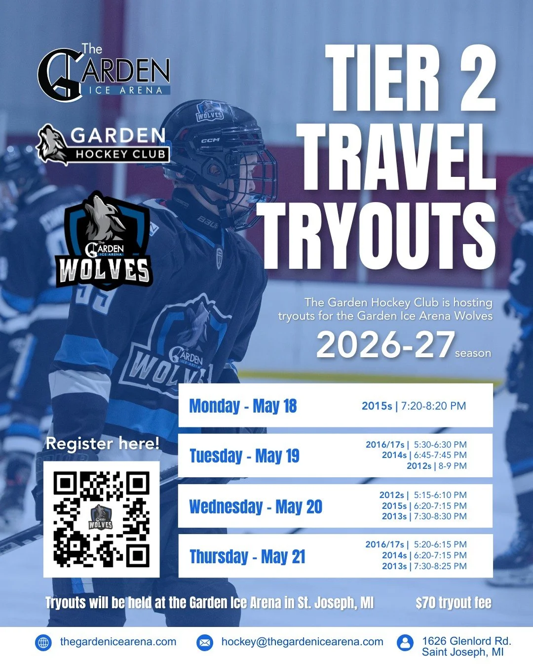 Mark your calendars for the Garden Wolves 2026&ndash;2027 Travel Tryouts! We&rsquo;re building  next season&rsquo;s teams and our focus is simple: development first.
Our travel teams maintain a 2:1 practice-to-game ratio to develop players' skills an