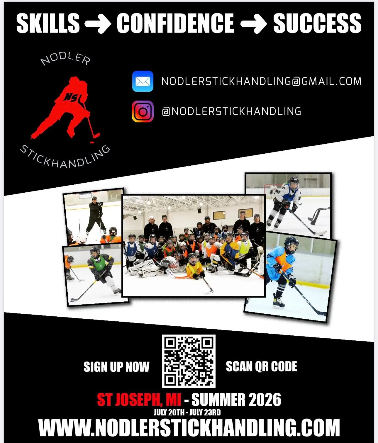 Nodler Stickhandling is coming back to the Garden this July! 

At Nodler Stickhandling, development is the passion. These sessions are designed to:
Elevate puck control and stickhandling creativity
Build confidence in game situations
Improve decision
