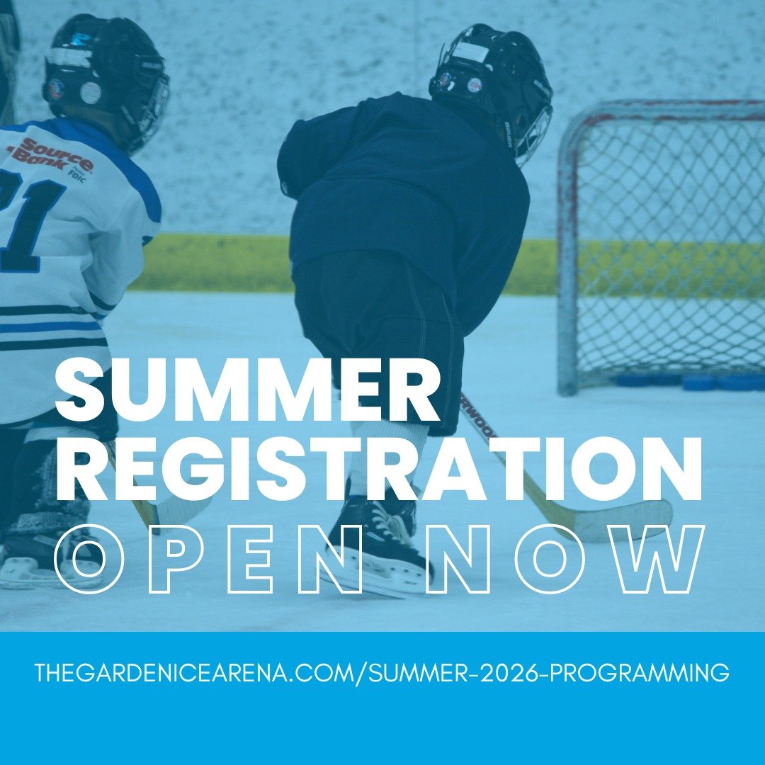 Summer registration is open now! Secure your spots for the upcoming camps and clinics, summer hockey leagues, Learn to Skate, Learn to Play, and more at https://www.thegardenicearena.com/summer-2026-programming

#summerhockey #summerhockeycamps #summ