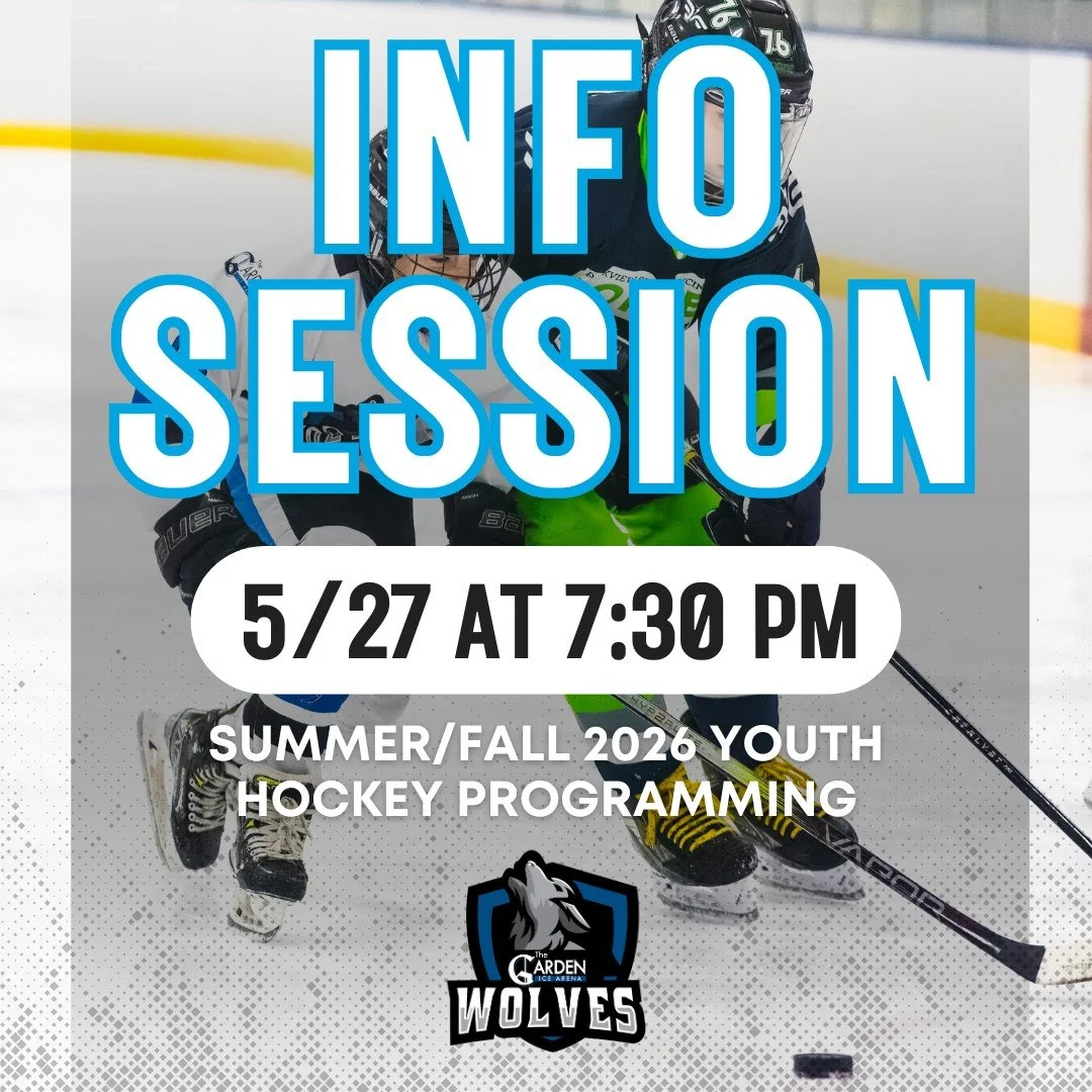 We will be hosting a Summer/Fall 2026 Hockey Informational Meeting next Wednesday, 5/27 at 7:30pm to review our upcoming summer camps and clinics, as well as what the Fall/Winter 2026 hockey season will look like.

Families of new players, returning 