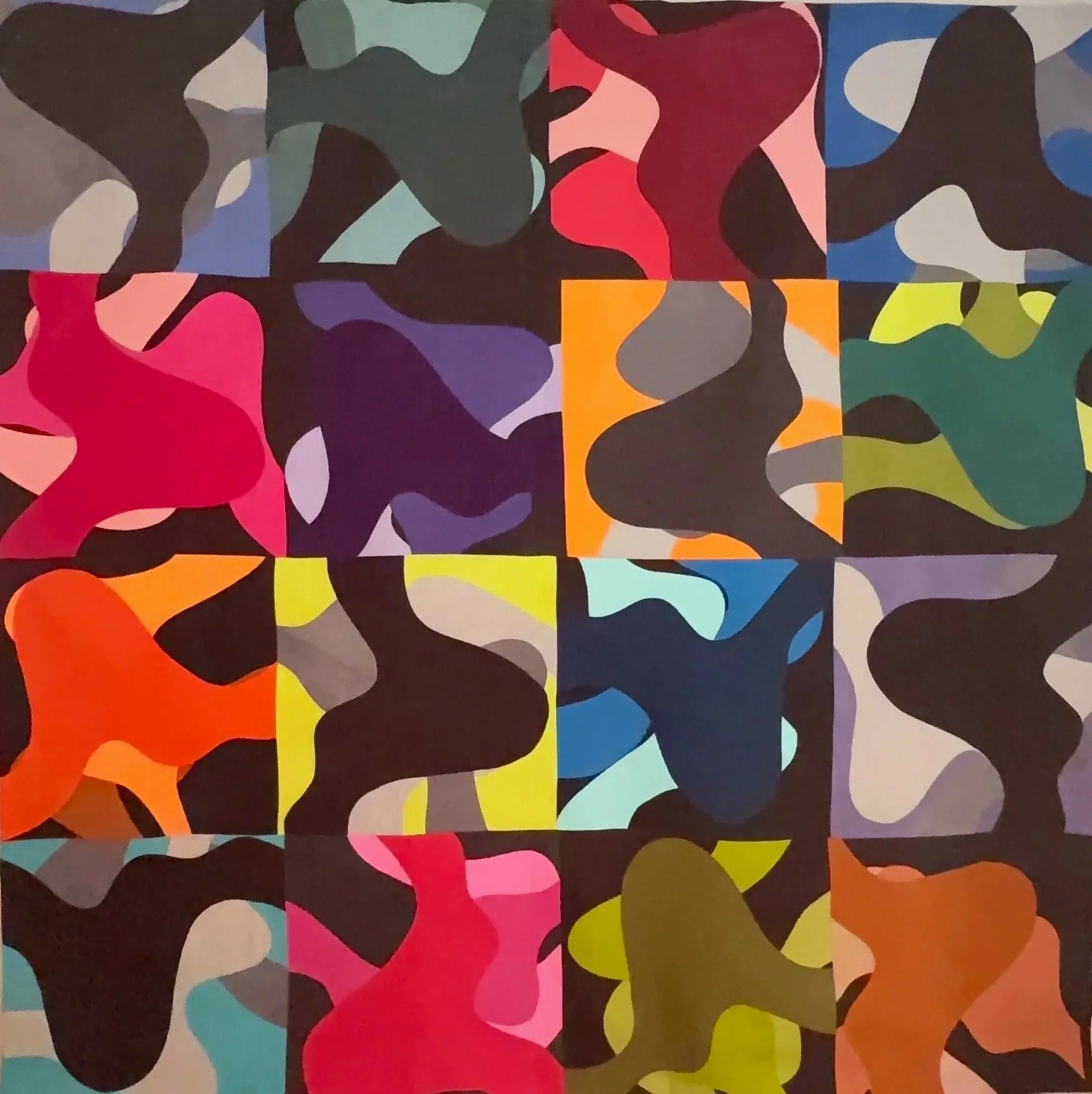 Continuous Motion 6, 79" x 79" © Jackie Tu 2026
