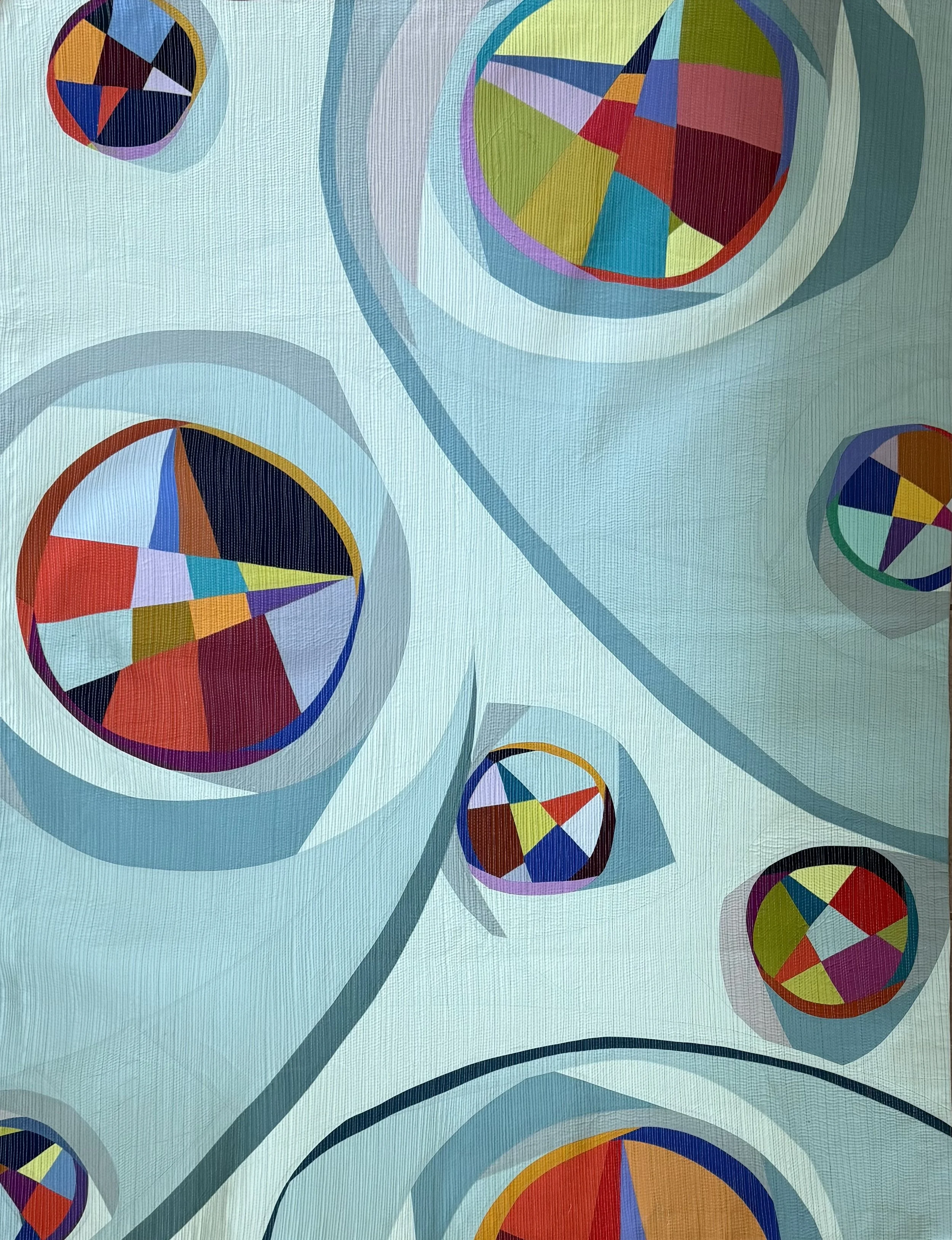 Geometric Drift 4, 55" x 44” ©Jackie Tu 2026