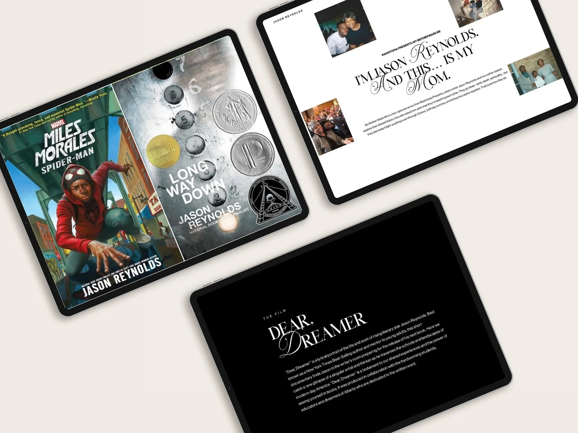 Jason Reynolds- New York Times bestselling author. | "I wanted something functional and fresh but once my site was completed, I realized that they'd actually created what would become a springboard for my business, which grew exponentially thereafter