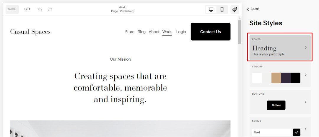 Selecting Typography