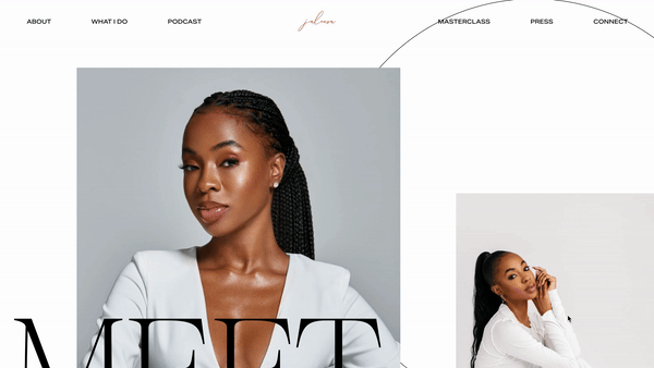 Jaleesa Jaikaran website by Golden Launch Creative