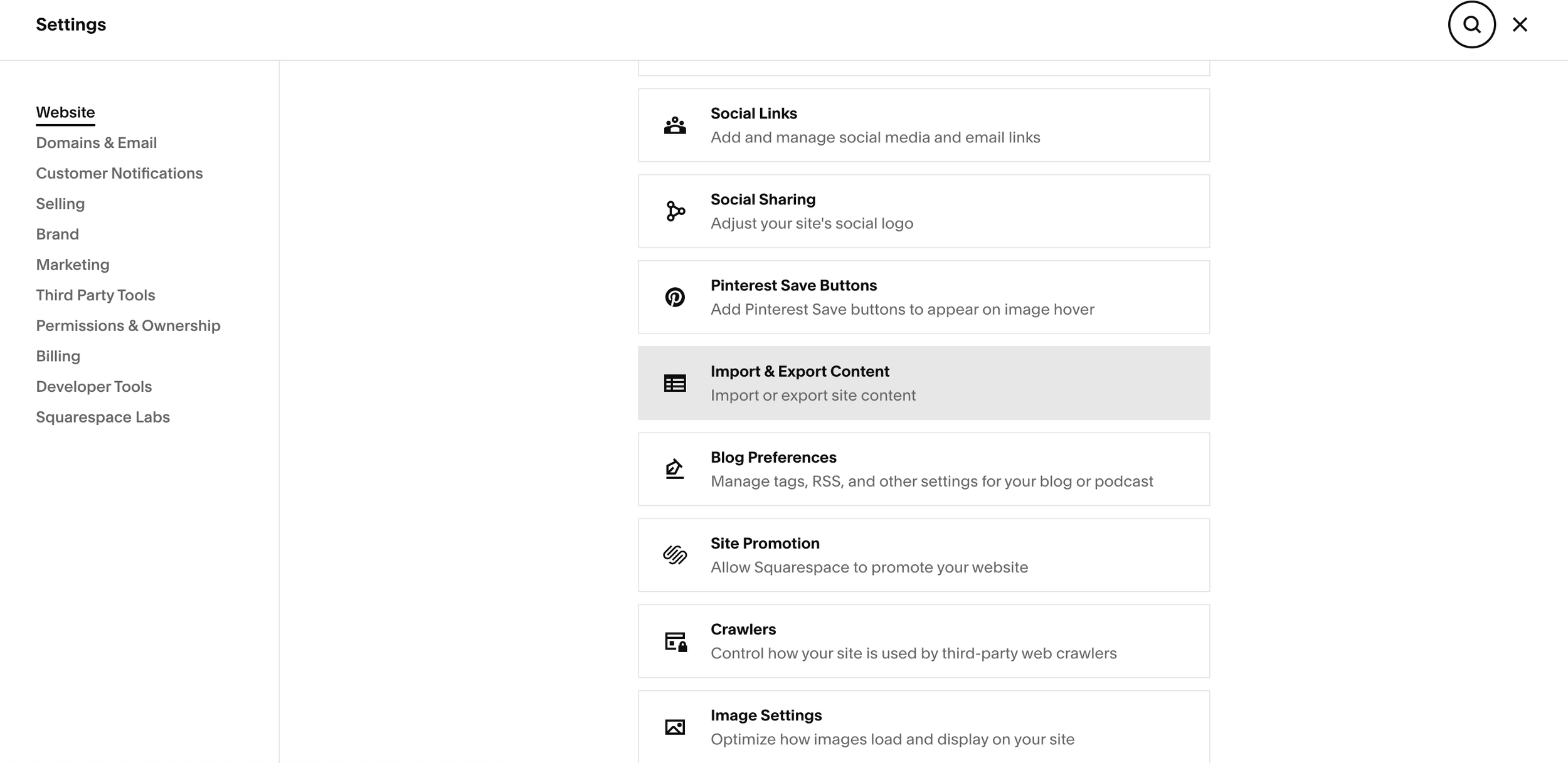 how to change your Squarespace template