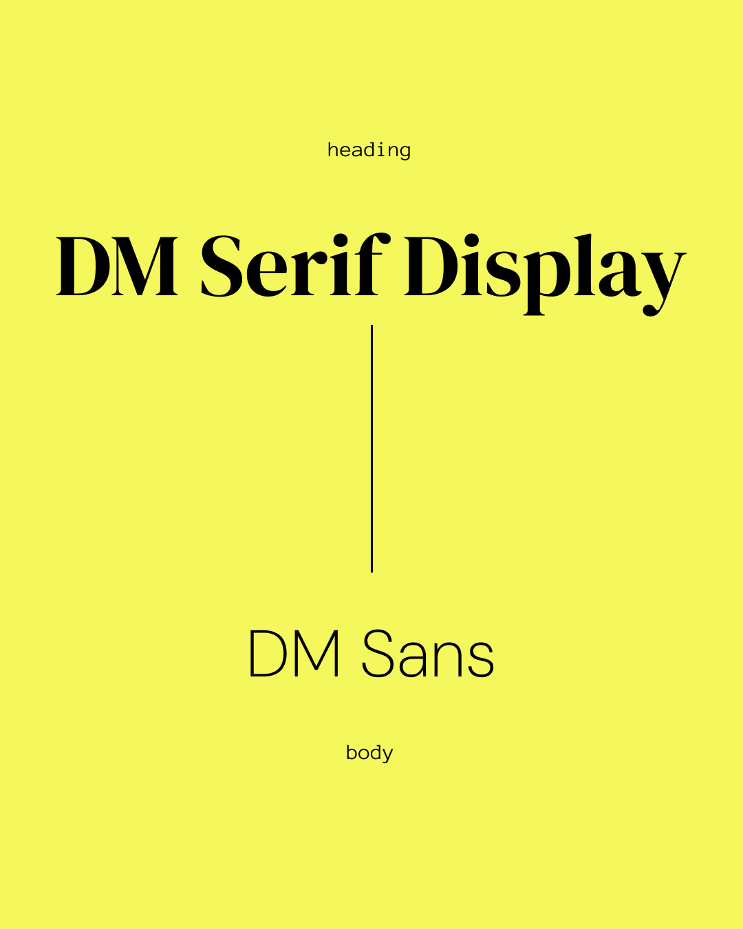 DM Serif Display + DM Sans font pairings