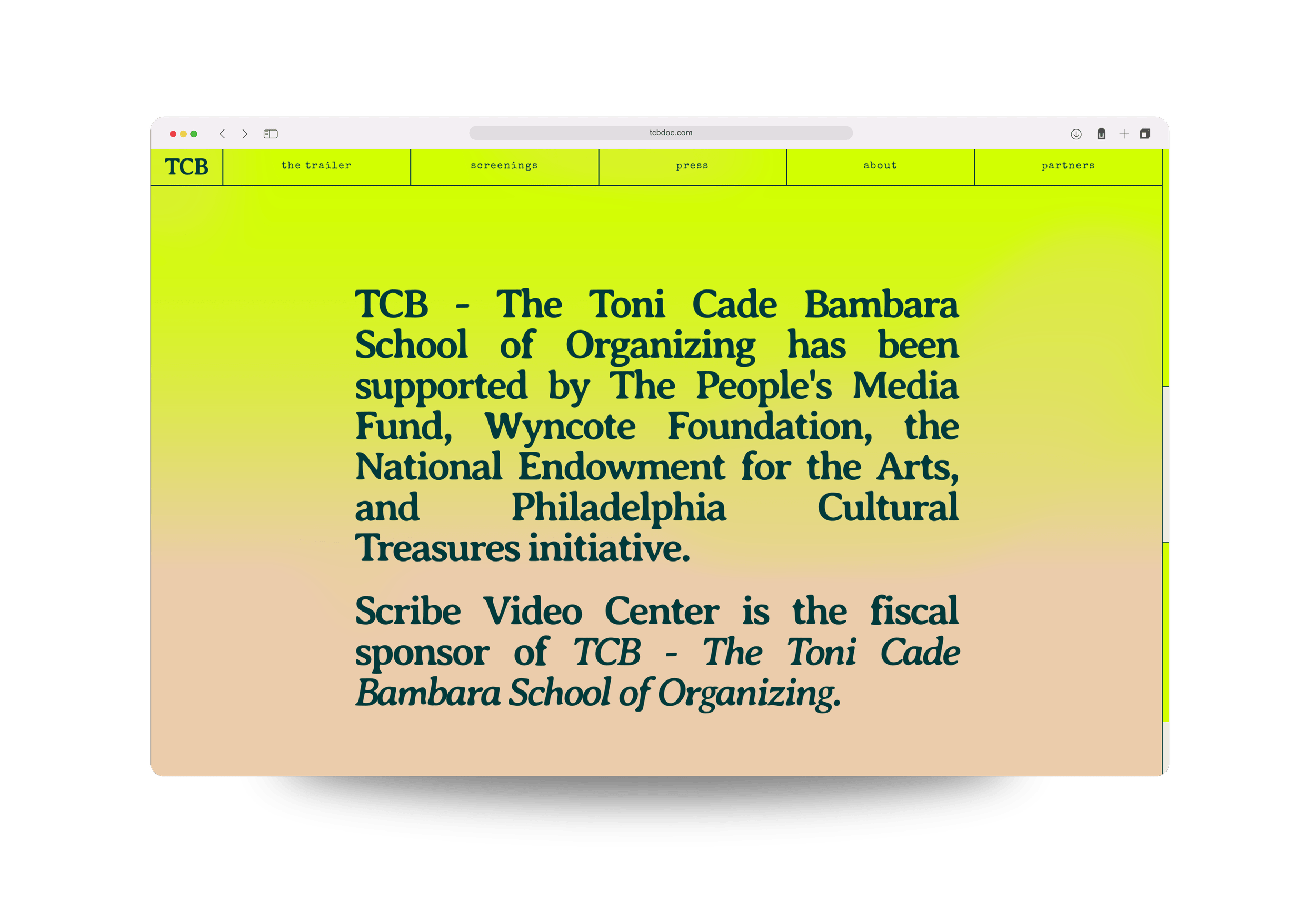 Toni Cade Bambara website