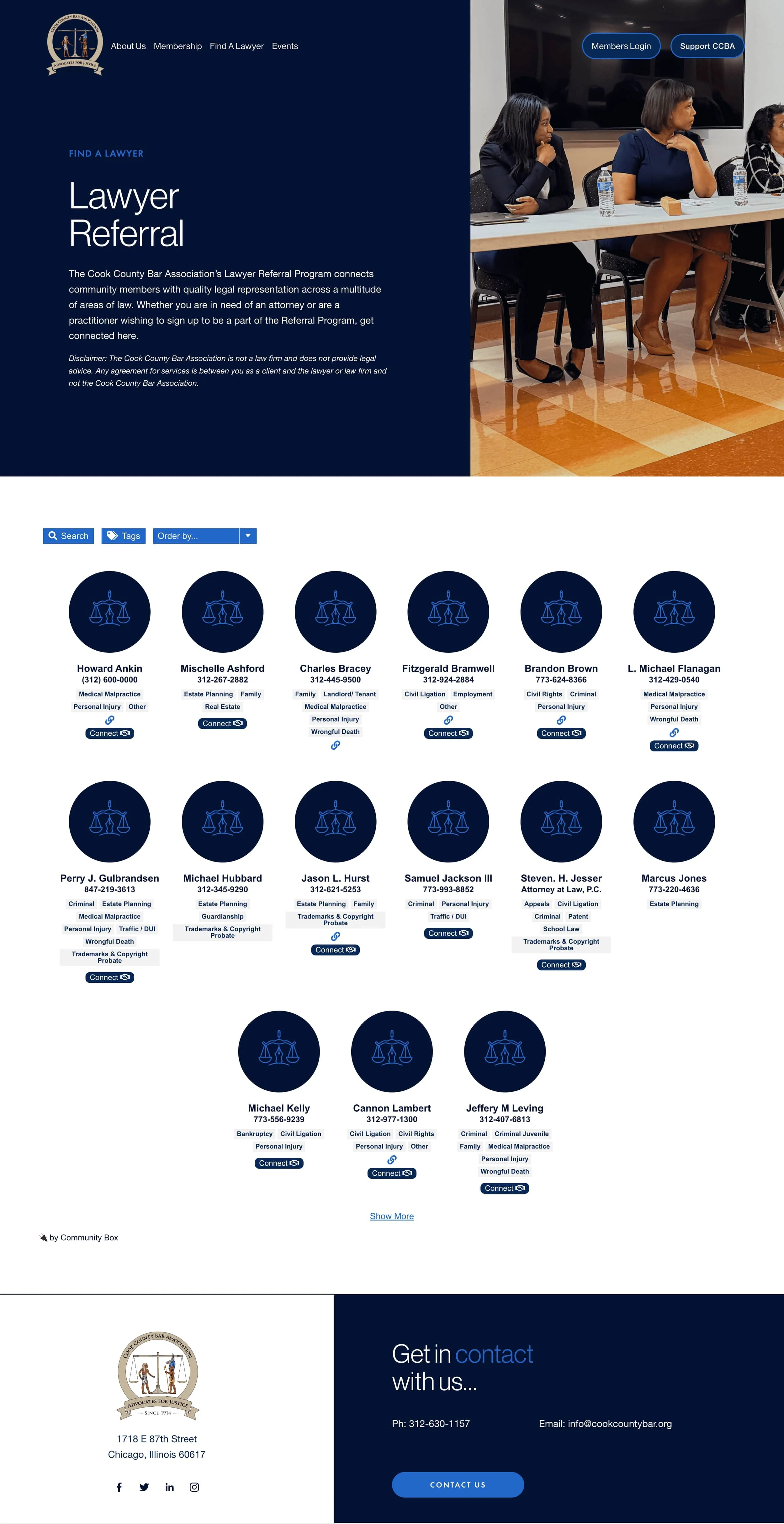 Cook County Lawyer Referral Website