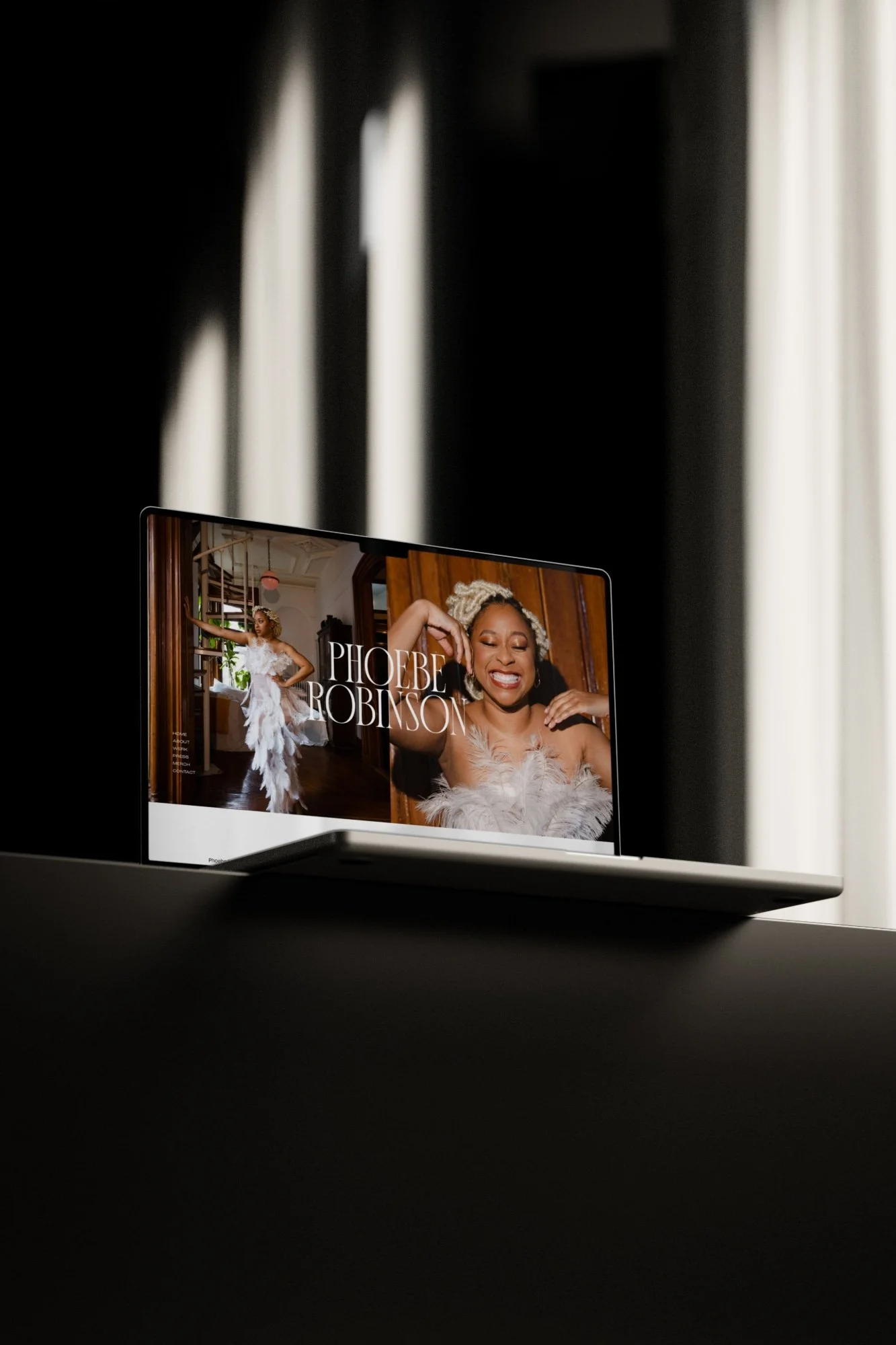 iPad displaying a custom website design project by Golden Launch Creative
