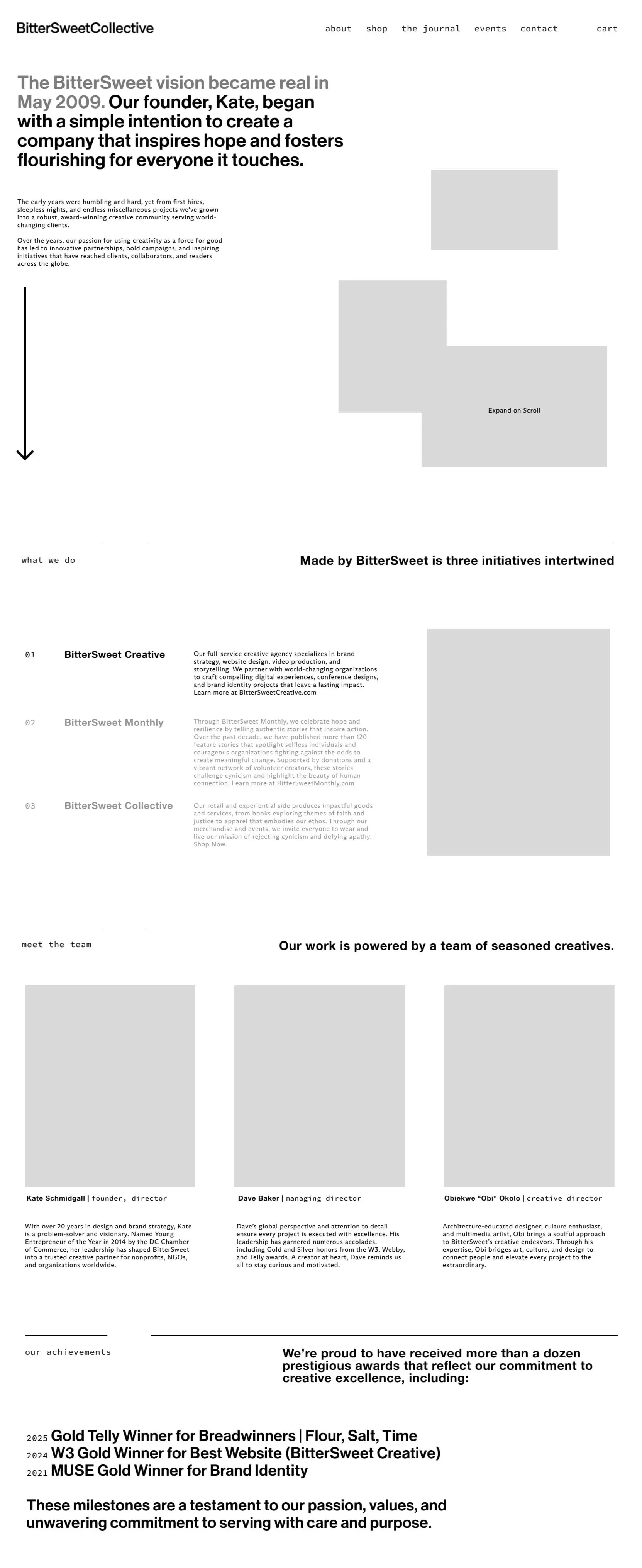 bittersweet collective website