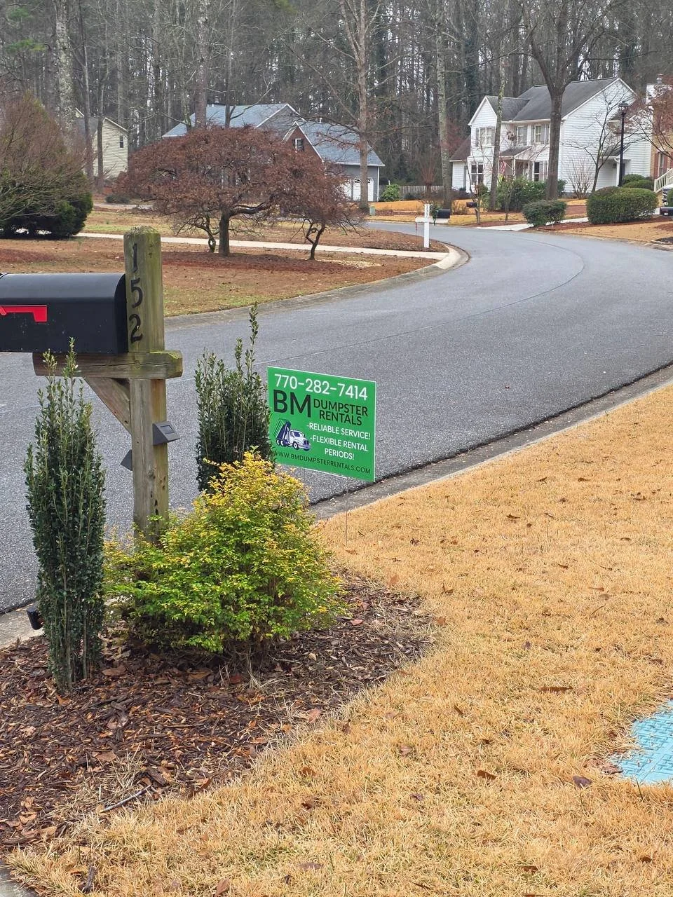 BM Dumpster Yard Sign Fayetteville