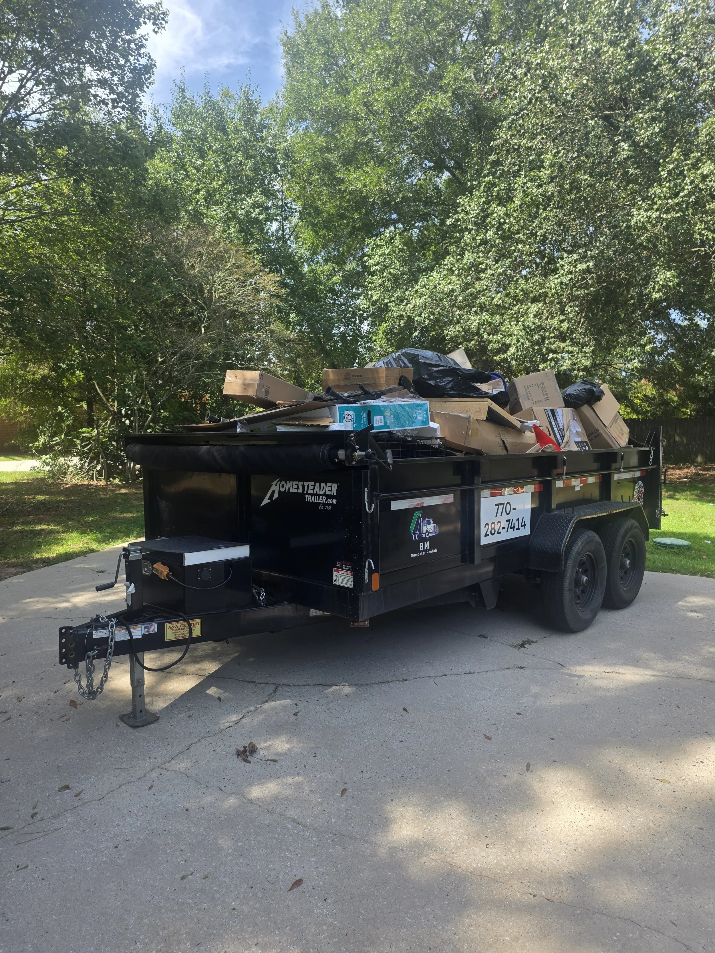 7 yard Trailer Residential Cleanout - McDonough