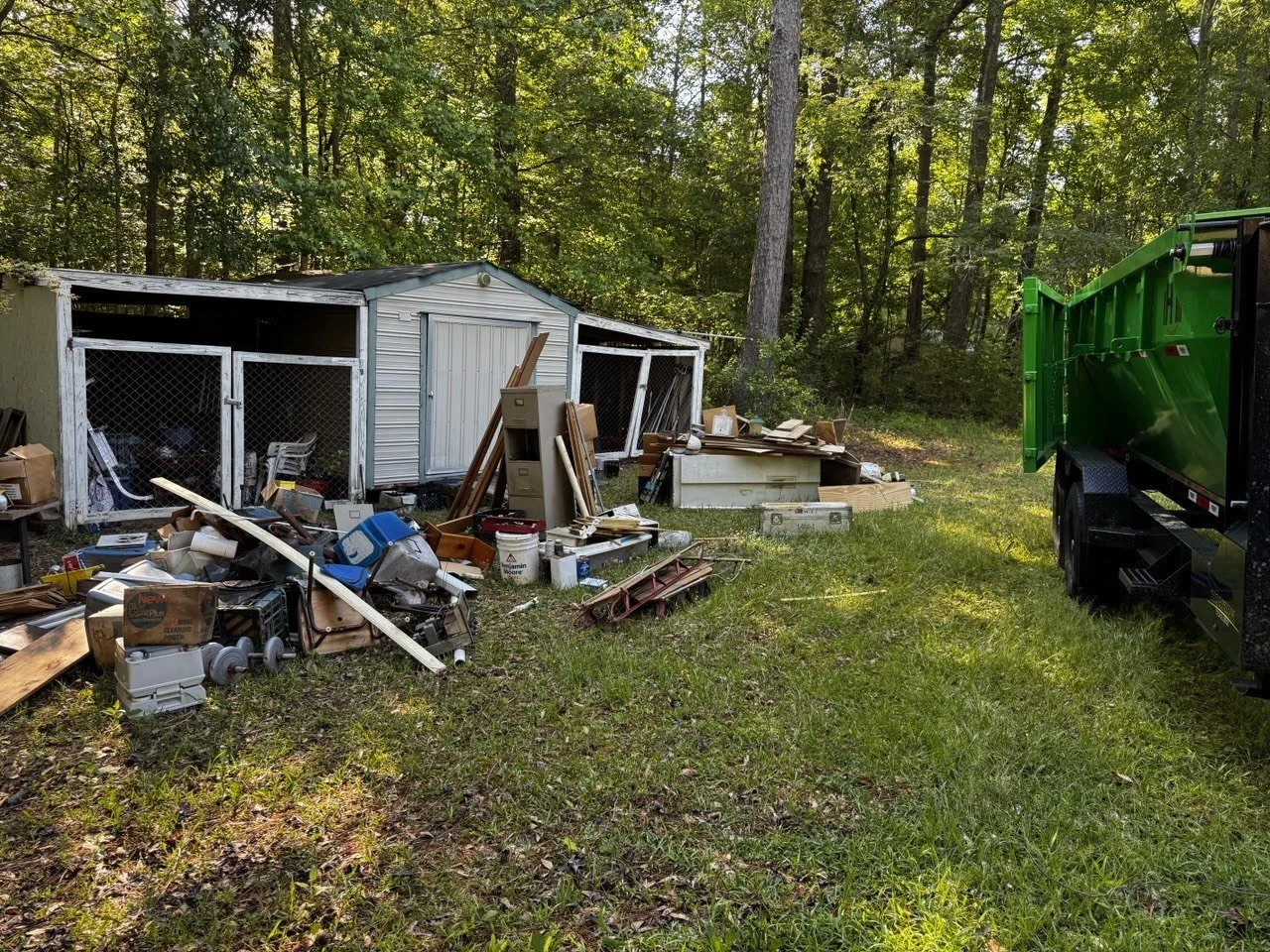 Residential Cleanout Senoia Before