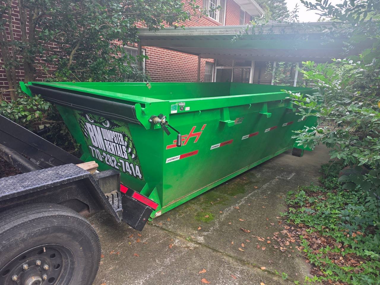 14 Yard Residential Dumpster Griffin, GA (Tight fit!)