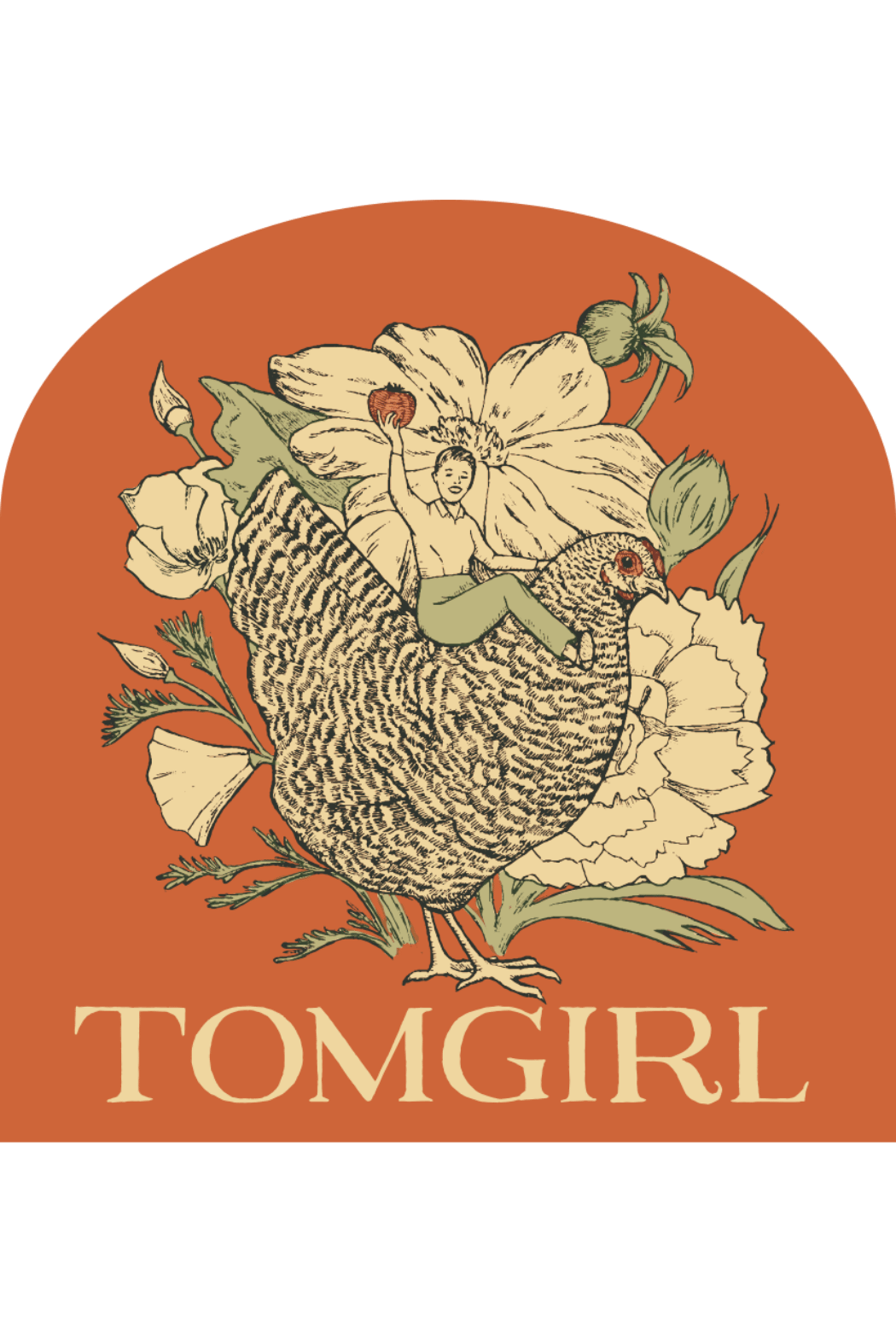 Tomgirl Rust Sticker