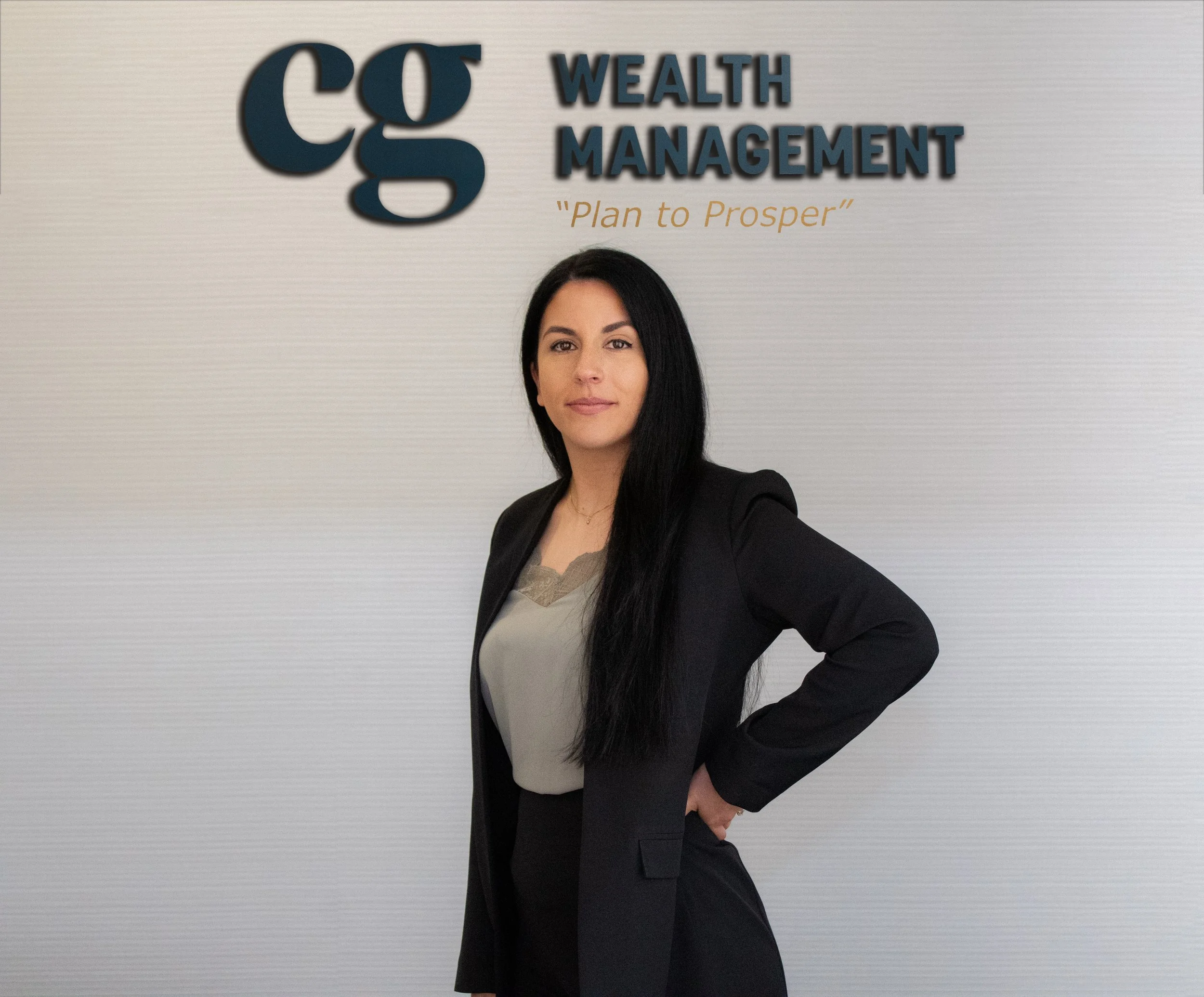 Panagiota Ntoli Singk, Wealth Management Associate at CG Wealth Management Regina. Professional headshot of a financial assistance expert providing personalized wealth solutions and investment support in Regina, Saskatchewan, Canada.