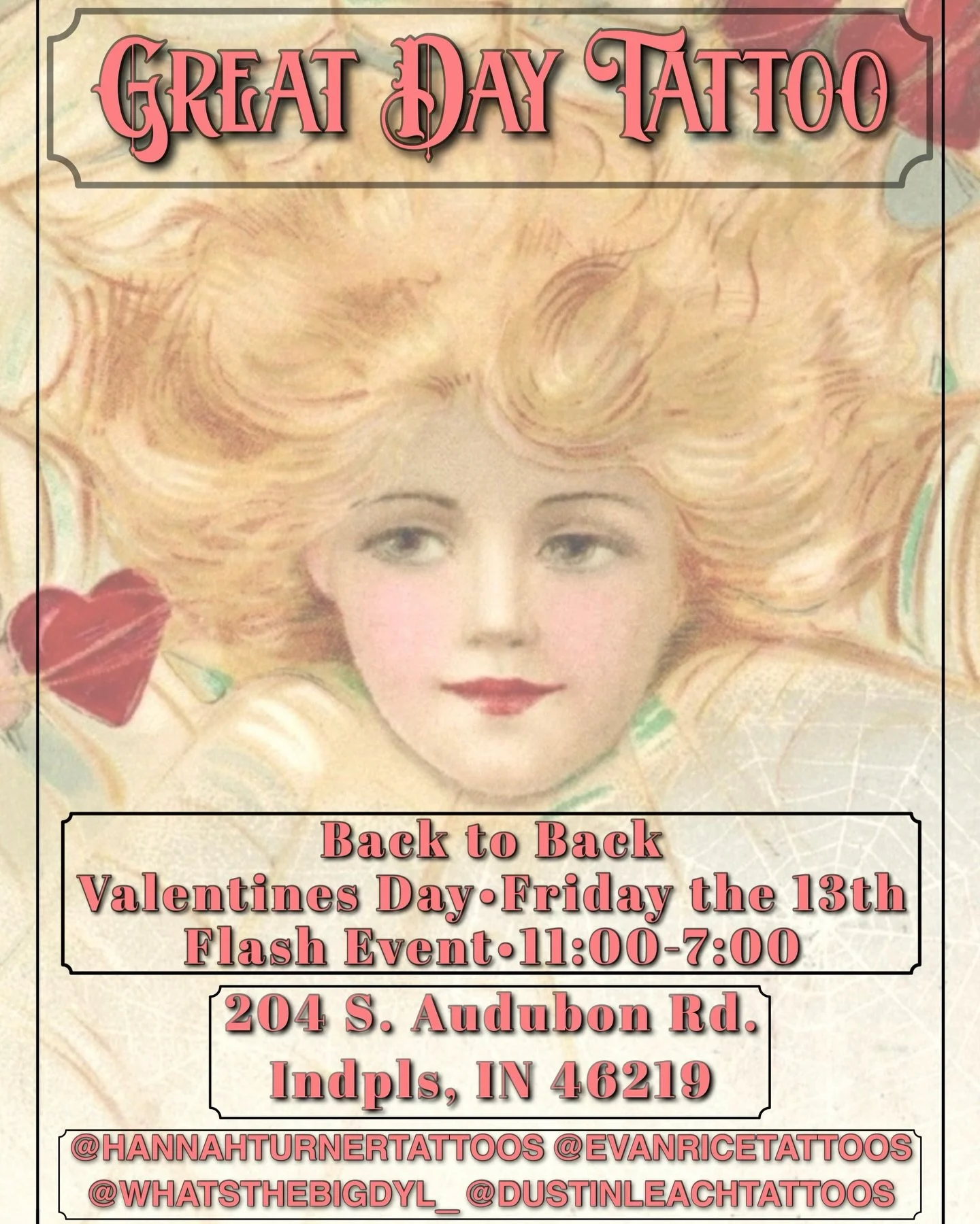 DOUBLE DOWN FLASH WEEKEND!

Next weekend we&rsquo;re celebrating Friday the 13th and Valentine&rsquo;s Day with back to back flash events. Bring your sweetheart, your situationship, or come solo and treat yourself! 😘

Friday, Feb 13th &amp; Saturday