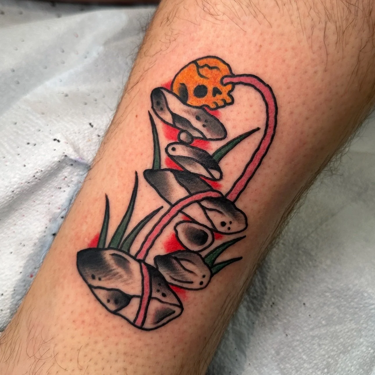 Some fun ones from Saturday. Thanks again to everyone who came out and had a great time. I had a blast tattooing everybody. Cheers! 🍀 

evanricetattoos@gmail.com for all appointments 

#traditionaltattoos #indianapolis #indianapolistattooartist #stp