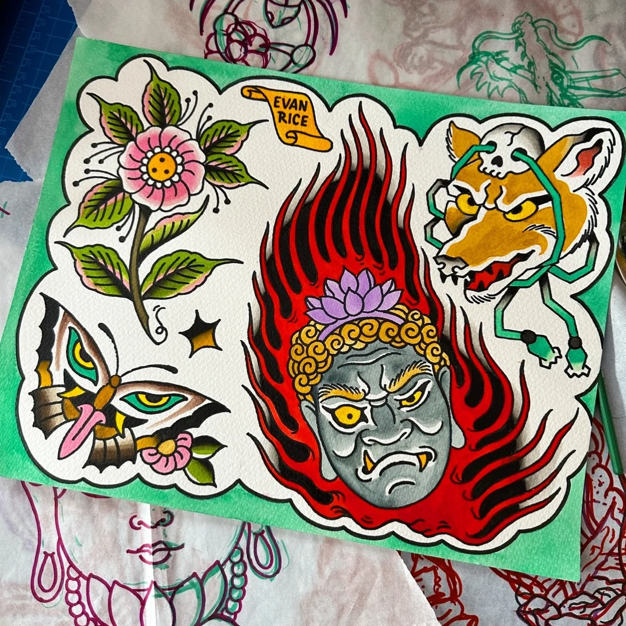 Available ‼️ evanricetattoos@gmail.com for these designs or any alternates. 

Always booking @greatdayindy