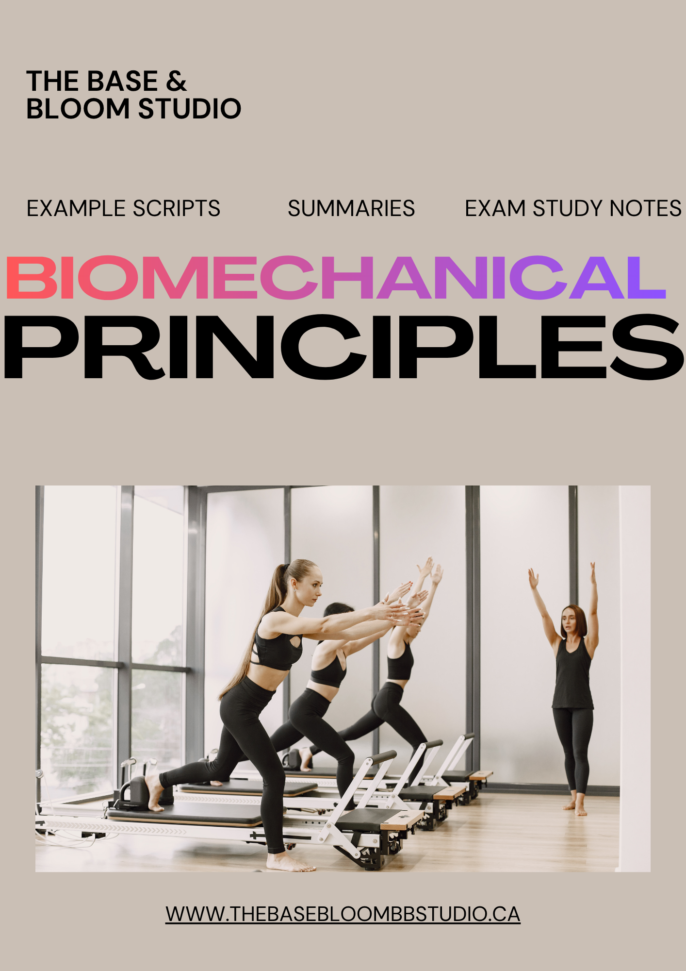 STOTT PILATES® Practical Exam — Biomechanical Principles Example Cues