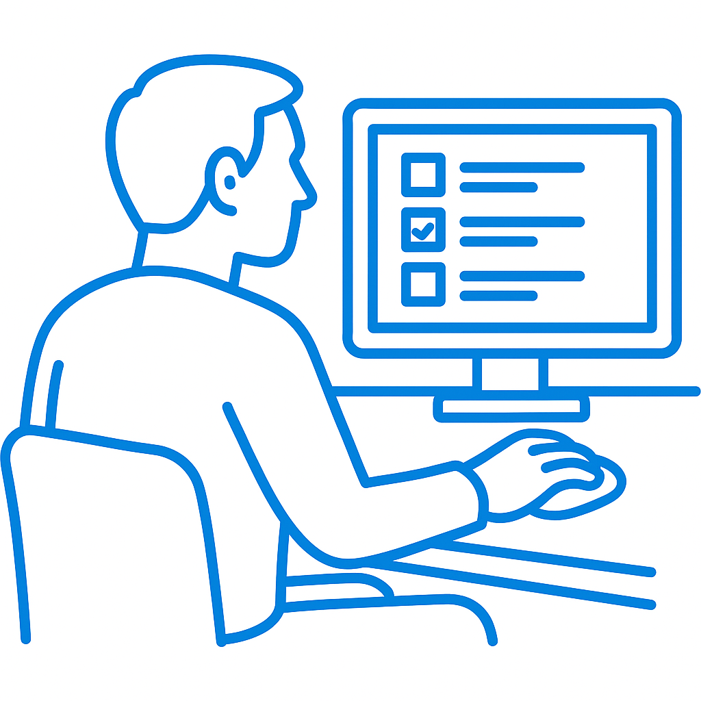 Je remplis le formulaire.