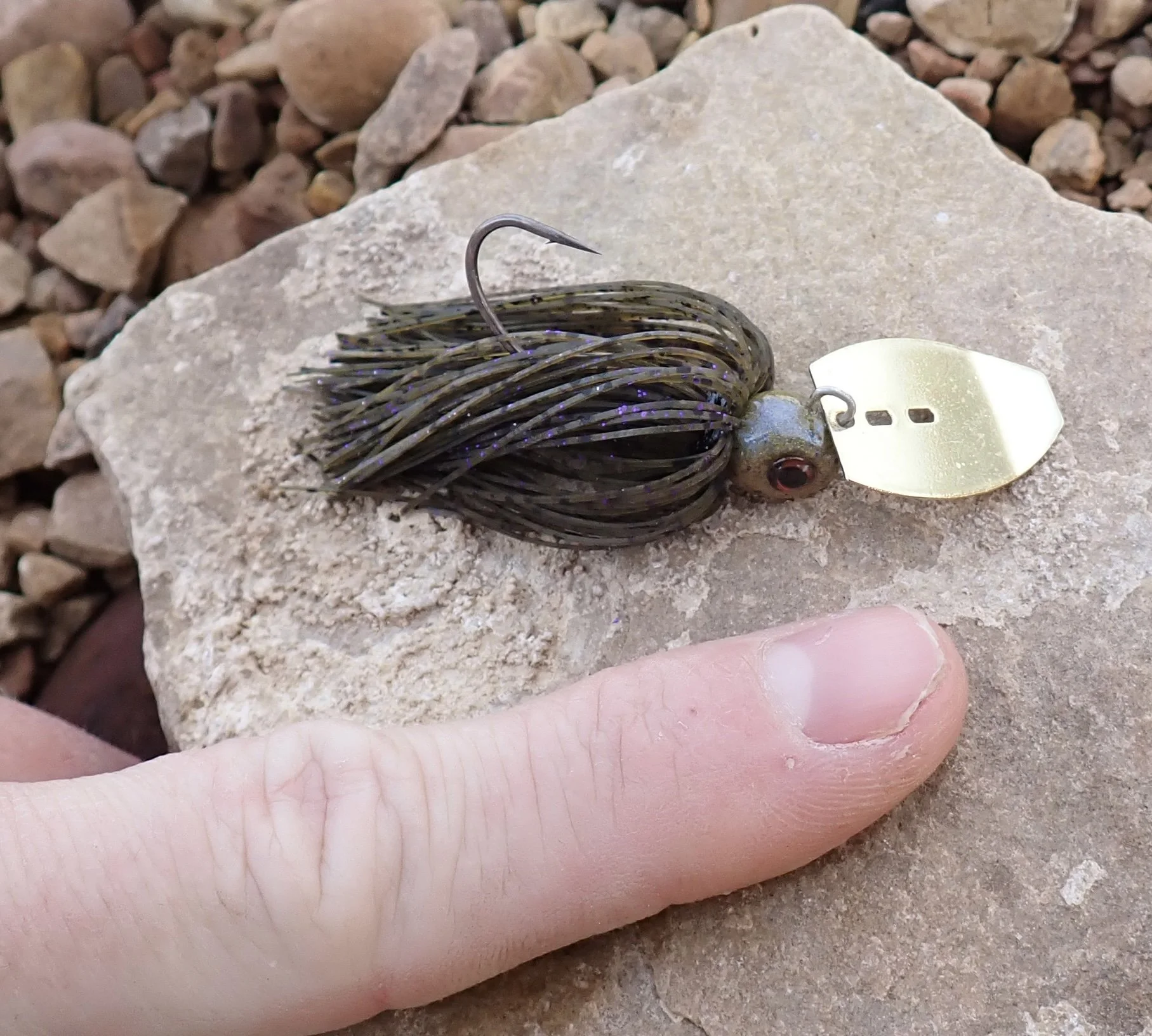 1/8th ounce bladed jig