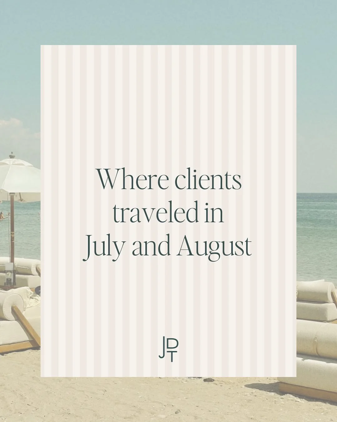 Recapping final summer trips while heading into fall travel and 2026 bookings 🫶🏼

If you&rsquo;re looking to travel for spring break next year, now is the time to reach out for the best availability ✈️

Tell me, what&rsquo;s on your wishlist for sp