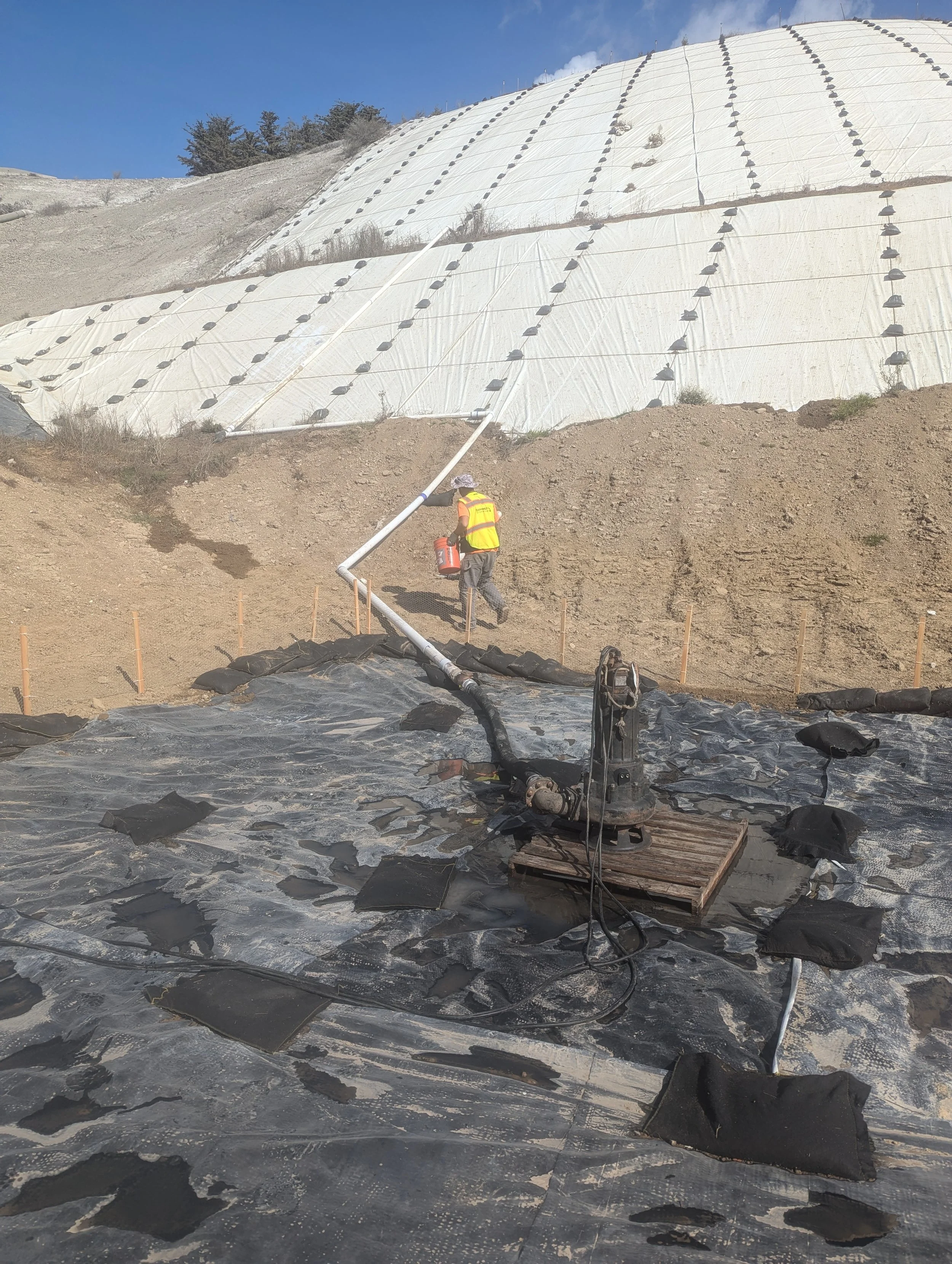 Erosion control and slope stabilization work by Solves All Engineering