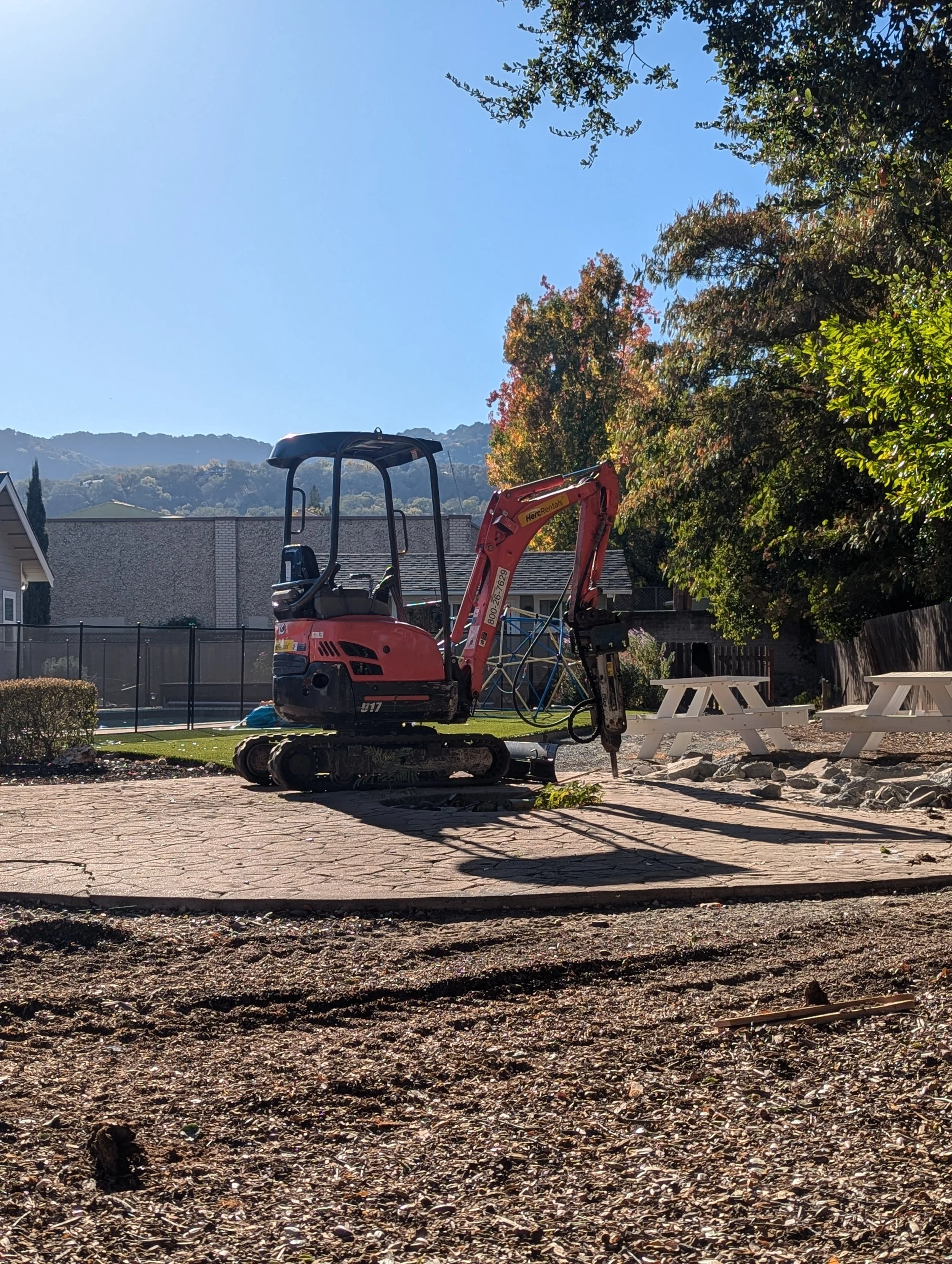 mini excavator demolition Alamo