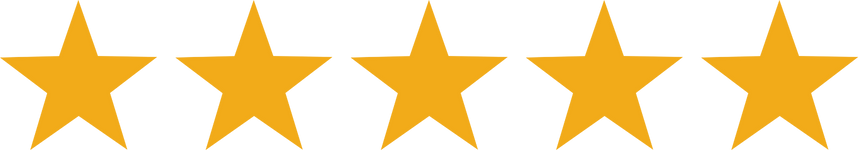 Five gold stars in a row.