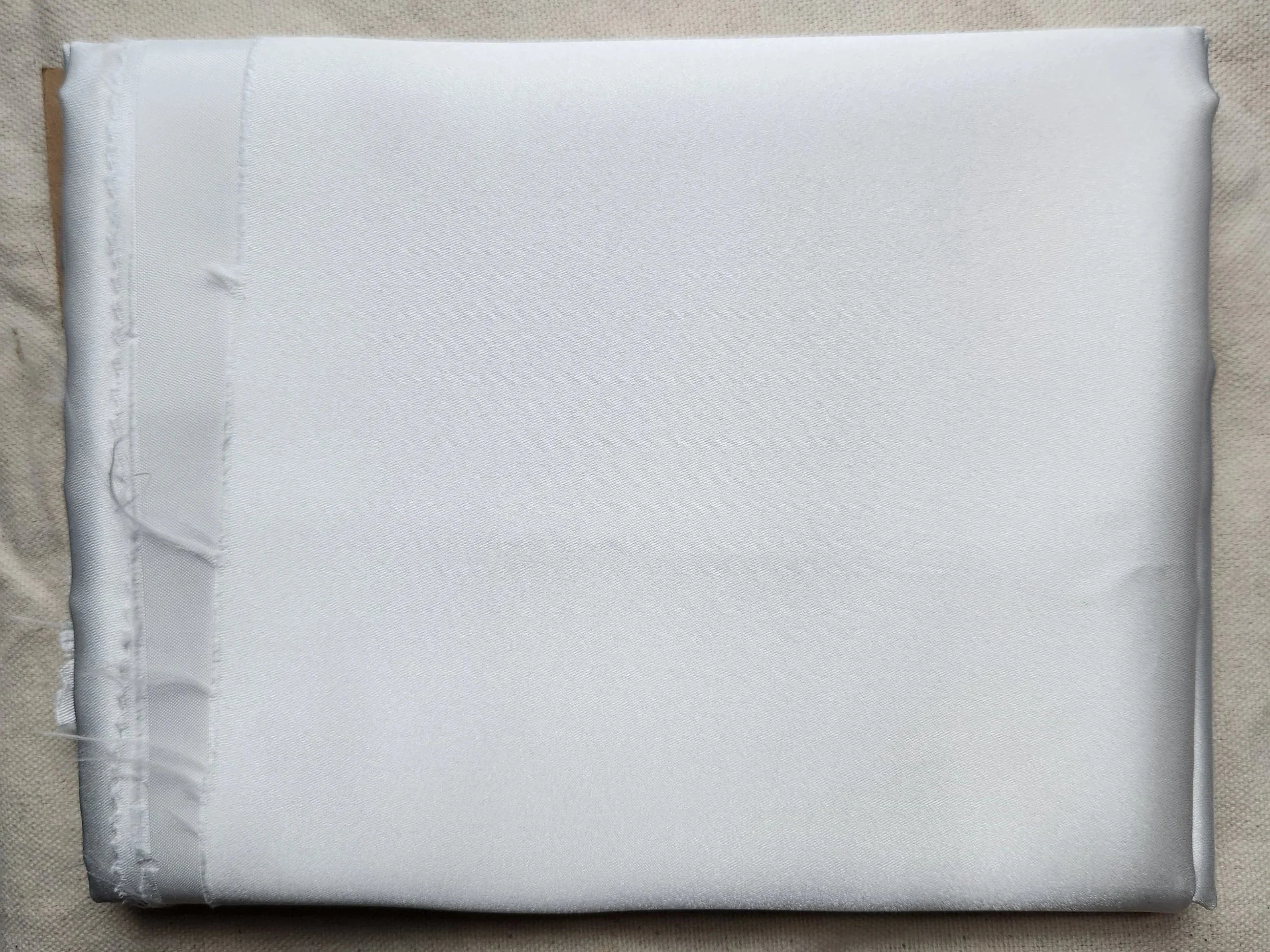 Satin Remnants - White & Cream