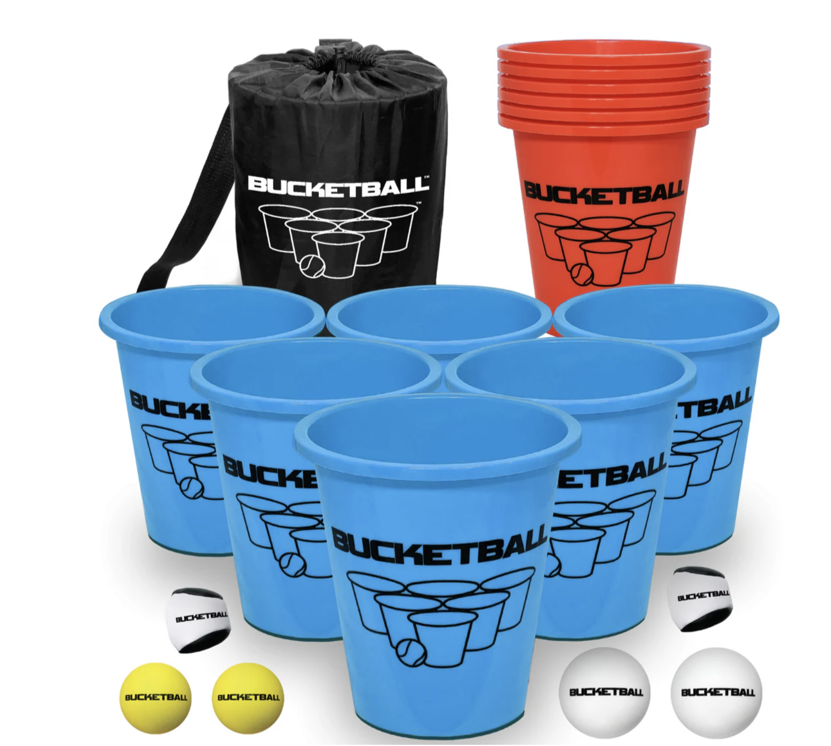 Colorful outdoor giant connect four game with red, yellow, green, and blue pieces.