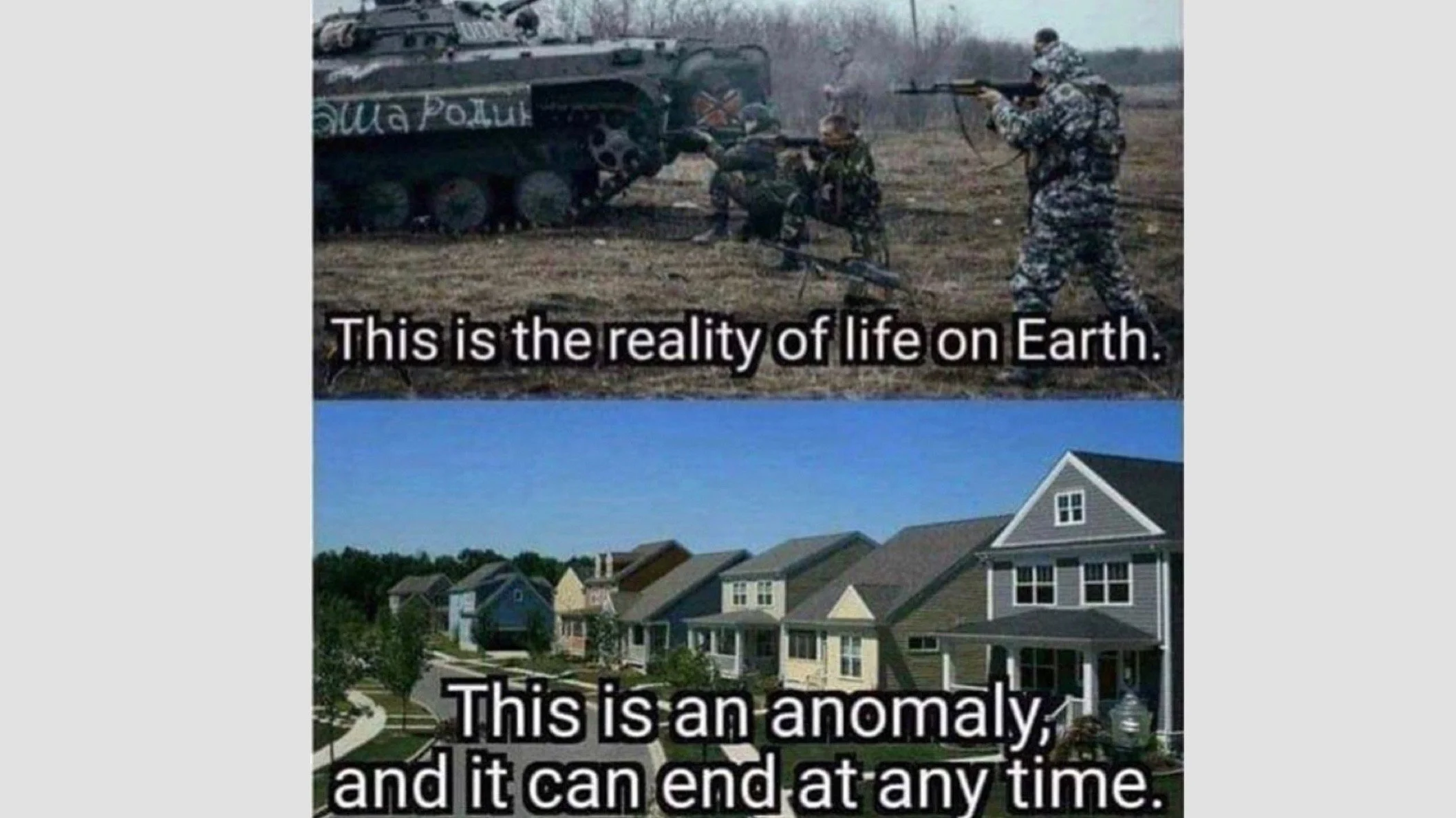 Peace is the Exception