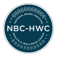 National Board Certified Health and Wellness Coach (NBC-HWC) badge