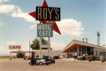 Roy's Cafe in Amboy, California.  A prominent Route 66 landmark that is still in business.