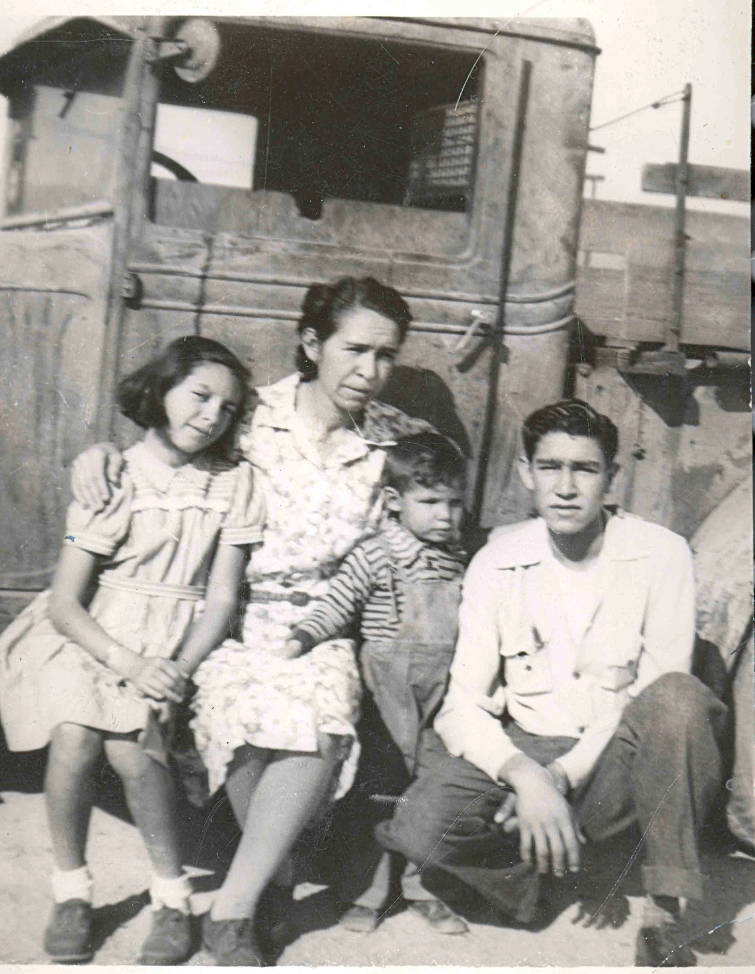 Foulenfont family in Amboy c. 1944.
