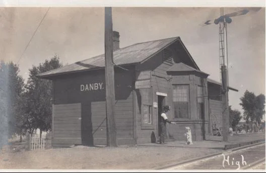 Former Santa Fe railroad depot in Old Danby.