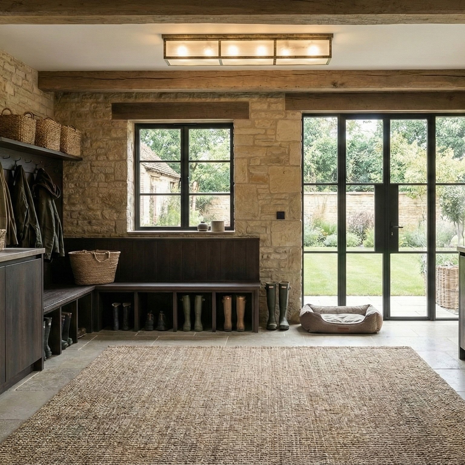 Are you ready for autumn? 🍂

The heart of a Cotswold home must surely be the boot room, part of the working core of the house. 

That's why we've imagined a space where muddy wellies, favourite coats and four-legged friends feel perfectly at home.

