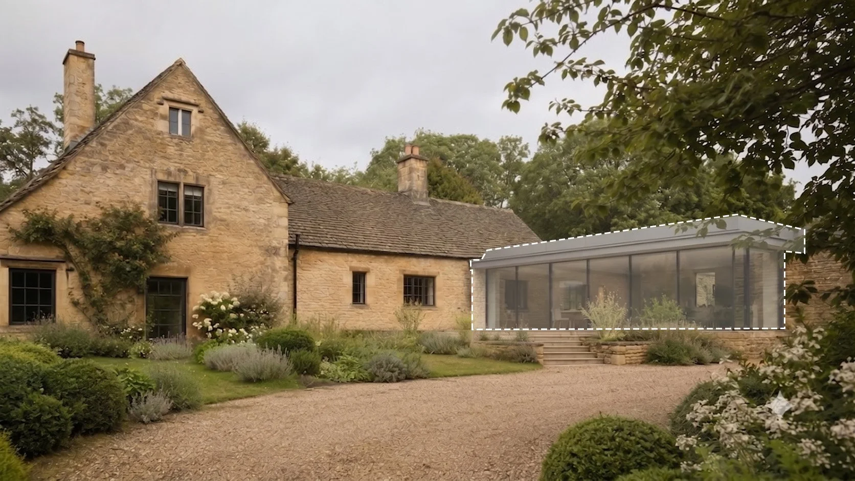 Cotswolds farmhouse extension — interior design appointment at planning stage