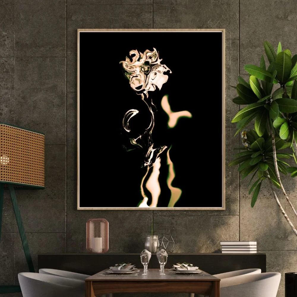 Rose with Black Background