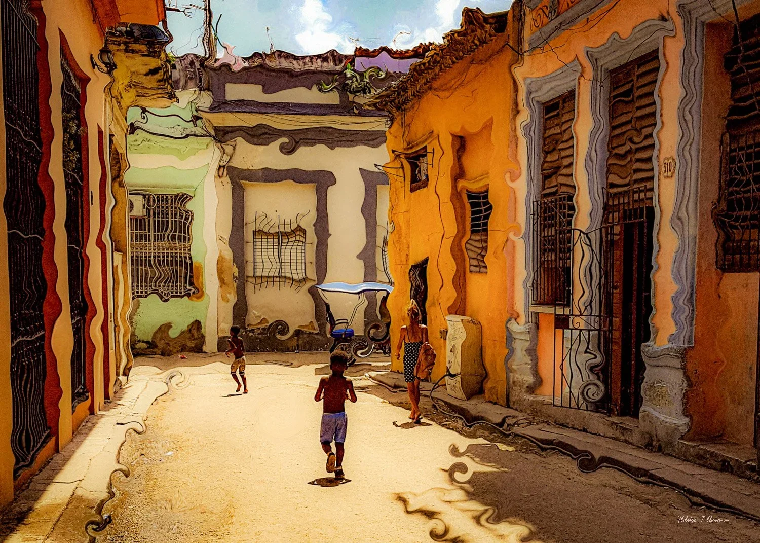 Street in Old Havana - Expressionist version
