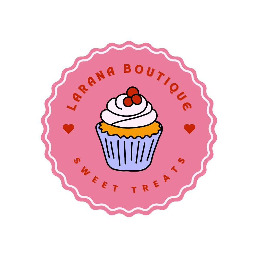 Pink Cupcake Bold & Bright Sweet Treats Food Logo.png