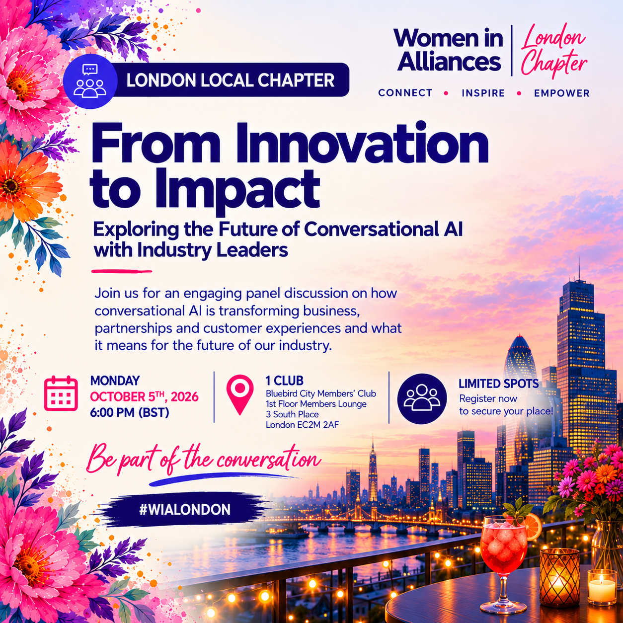 London Event: From Innovation to Impact: Exploring the Future of Conversational AI with Tina Valand